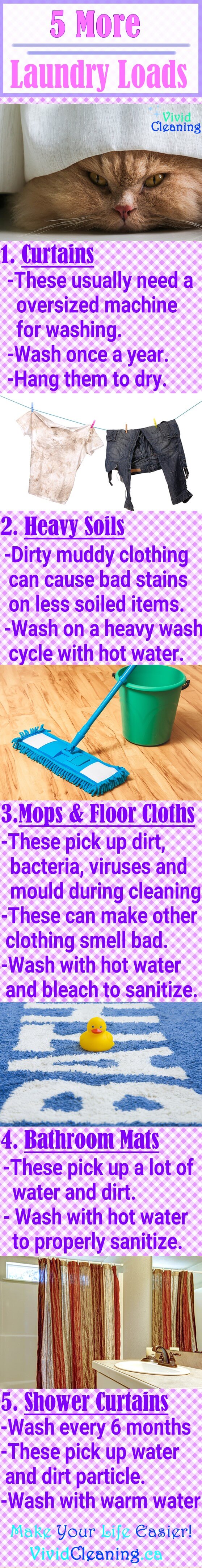 When you do laundry it's important that you separate your laundry into different pile. Clothing and other fabric items are made from different materials. They also contain different amounts of dye. In addition large bulky items don't mix well with smaller items. Here are a few items that should go into separate laundry loads.